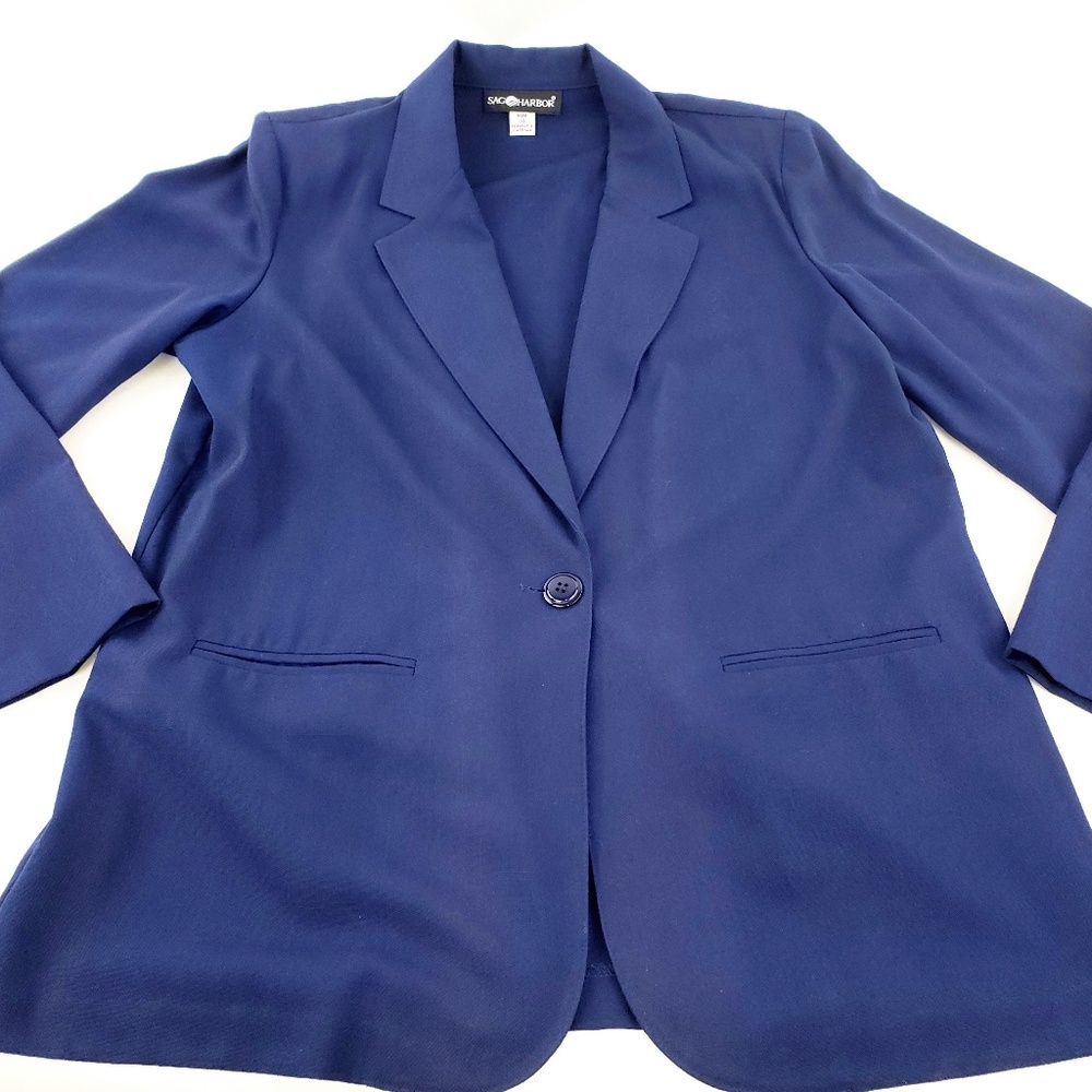 Sag Harbor Size 14 Blue Blazer